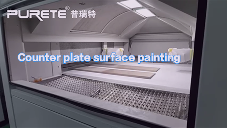 Counter plate surface painting