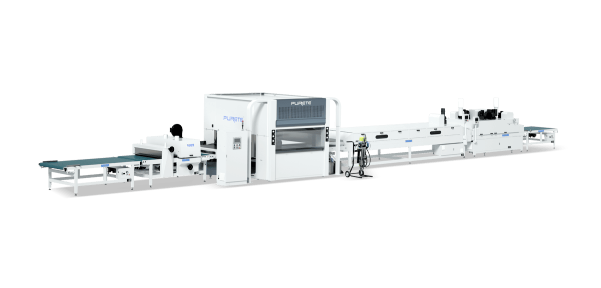 Spraying painting production line