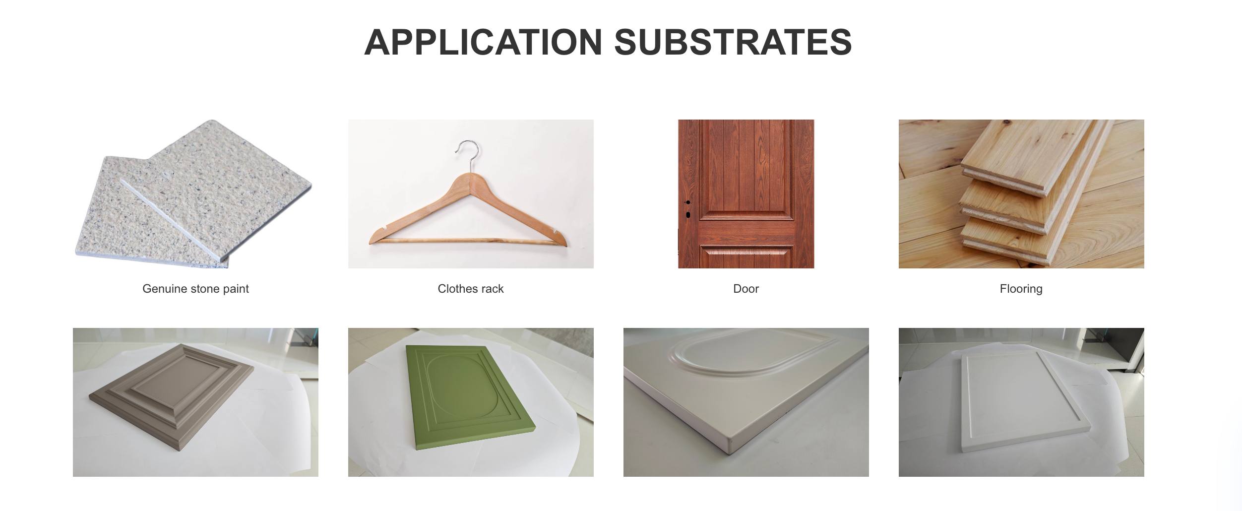 Spray coating is often better for shaped parts and profile components
